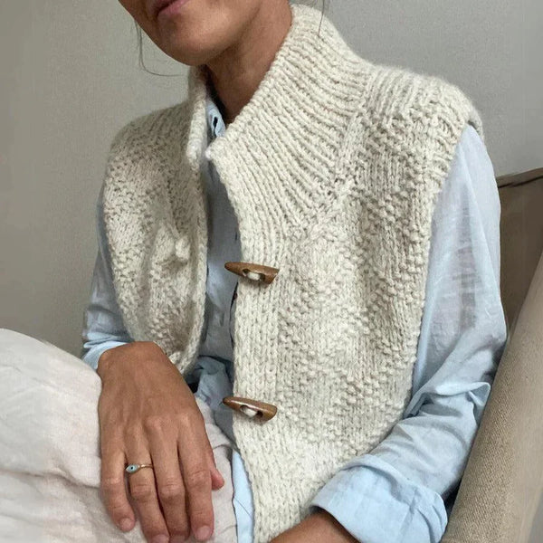 Eleganter Woll-Cardigan mit Knöpfen